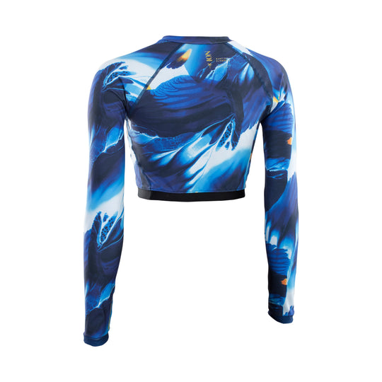 ION Amaze Women's Rash Top in Blue Back View