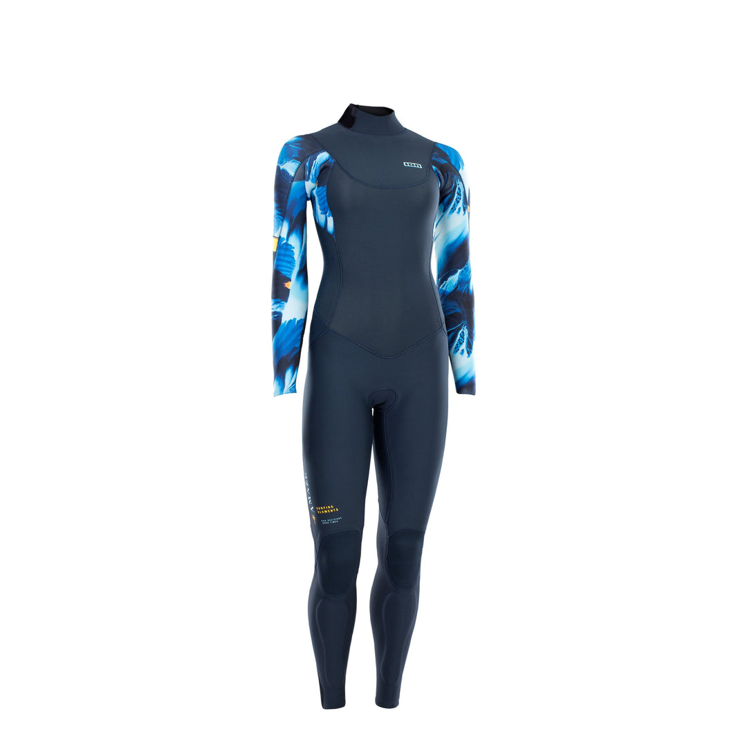 ION Amp Semidry Wetsuits 5/4 In Blue Capsule Front View