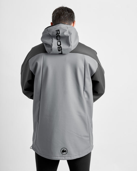 Grey Rooster Aquafleece Hoodie Back View