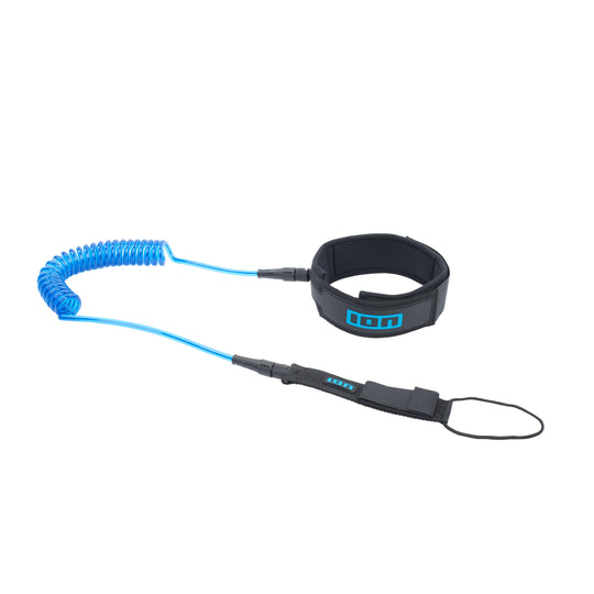 ION Coiled Leash with Kneestrap in Blue