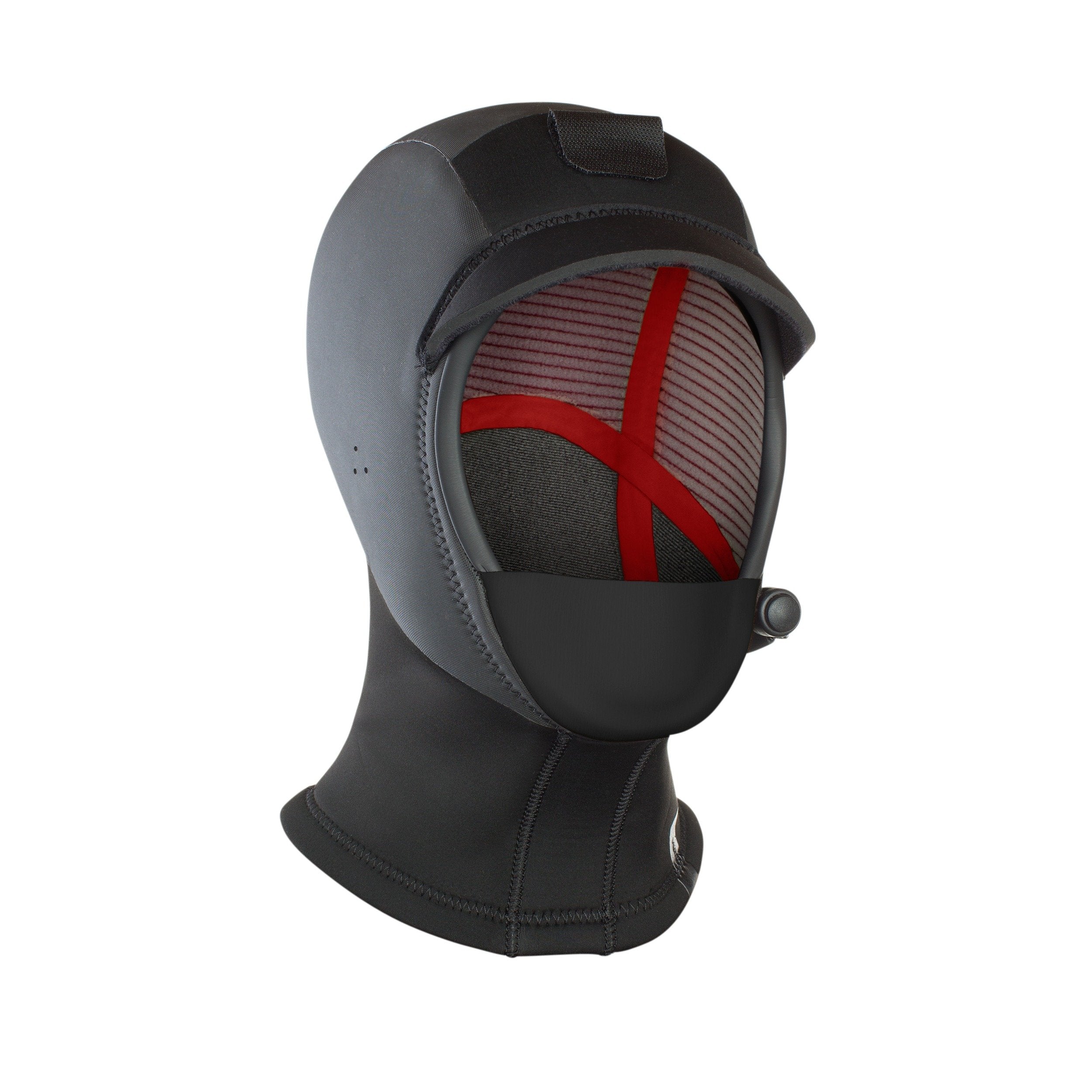 Black ION Neoprene Hood for surfing 3/2mm thickness