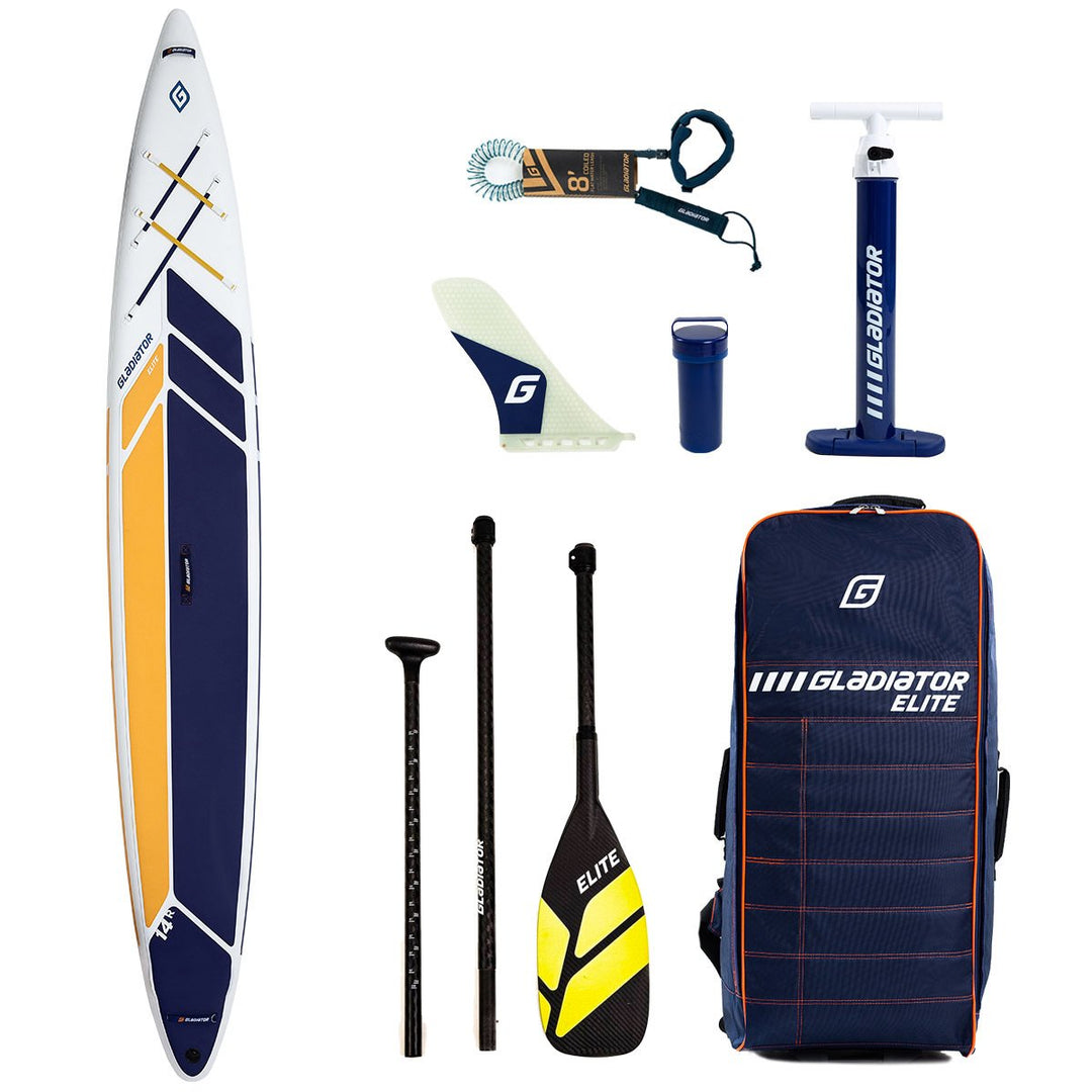 Gladiator Elite Race 14' x 25" Paddleboard Package