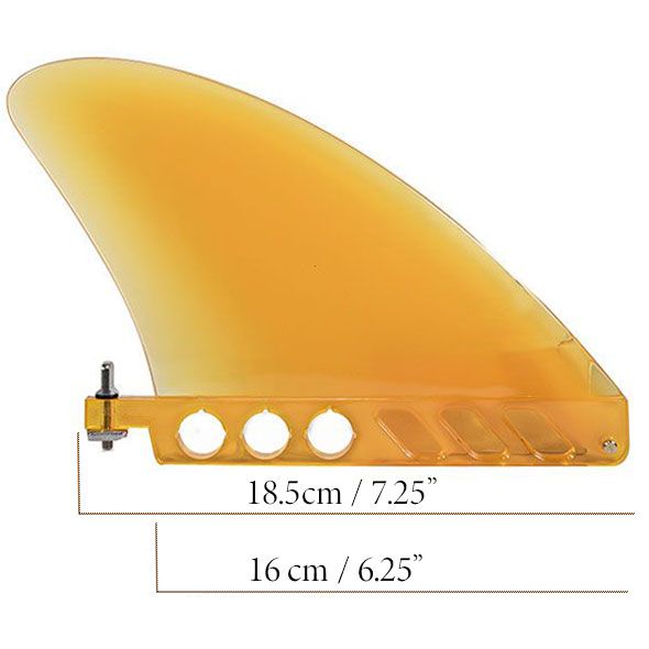 Size Guide Flexi Fin For SUP In Orange 4.6" US Box